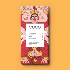Tableta de chocolate colombiano